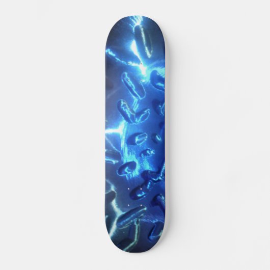 Elektrisch Blauw Skateboard (Voorkant)