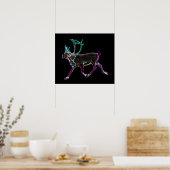 Elektrisch Caribisch gebied Poster (Keuken)