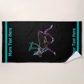 Elektrisch Caribisch gebied Strandlaken (Voorkant)