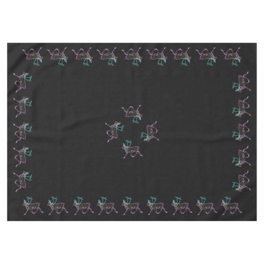 Elektrisch Caribisch gebied Tafelkleed (Voorkant (Horizontaal))