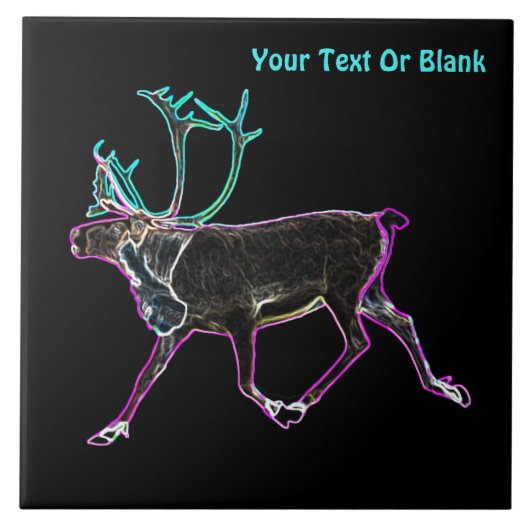 Elektrisch Caribisch gebied Tegeltje (Voorkant)