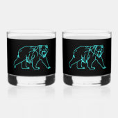 Elektrisch Caribisch gebied Whisky Glas (Voorkant)