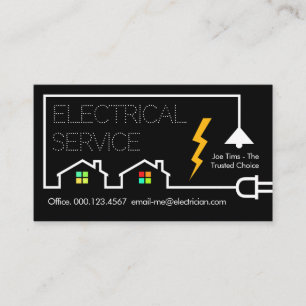 Elektrisch circuit bouwt elektriciteitsleiding visitekaartje