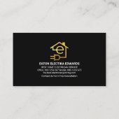 Elektrisch circuit Lijst Red Lightning Visitekaartje (Achterkant)