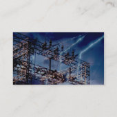 Elektrisch elektriciteitscentrale visitekaartje (Achterkant)