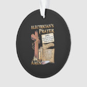 Elektrisch gebed Amen Ornament (voorkant)