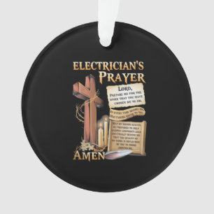 Elektrisch gebed Amen Ornament