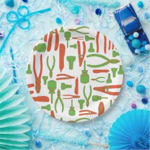 Elektrisch gereedschap van de handel papieren bordje