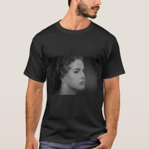Elektrisch geschilderde zwart-witte dame t-shirt