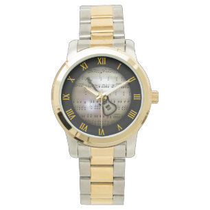 Elektrisch gitaar~Achtergrond "Het muziektoestel"  Horloge