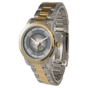 Elektrisch gitaar ~ Musical Scroll ~ Silver Speake Horloge
