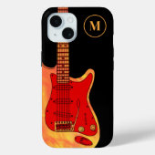 Elektrisch gitaarmonogram Case-Mate iPhone case (Achterkant)