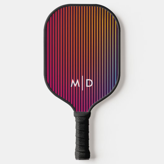 Elektrisch gradiëntmonogram pickleball paddle (Voorkant)
