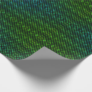 Elektrisch groen slangenpapier cadeaupapier