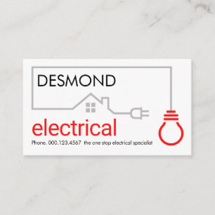 Elektrisch Huishoudelijk Bedradingsschema Visitekaartje