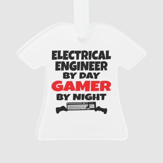 Elektrisch ingenieur door Day Gamer by Night Ornament (achterkant)