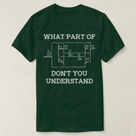 Elektrisch ingenieur Geschikt circuit raad Nerd -  T-shirt (Design voorkant)