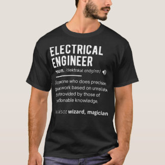 Elektrisch ingenieur grappige Elektrische Techniek T-shirt