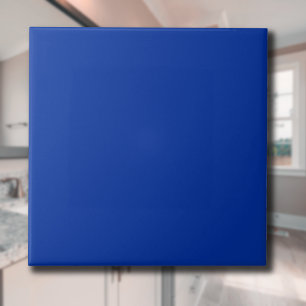 Elektrisch kobalt effen kleur   Klassiek elegant Tegeltje