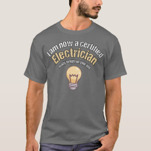 Elektrisch leerlingschap Afstuderen Cadeauidee T-shirt