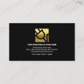 Elektrisch lichtgevend Gold Power Plug-elektricien Visitekaartje (Achterkant)