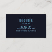 Elektrisch Lightning Electrician Visitekaartje (Achterkant)