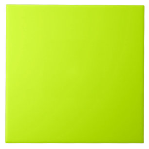Elektrisch Lime Effen kleur Tegeltje