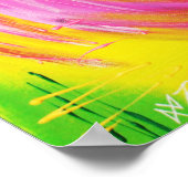 Elektrisch Poster van Flamingo (Hoek)