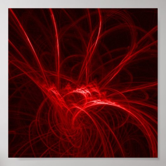 Elektrisch rood Afbeelding Poster (Voorkant)