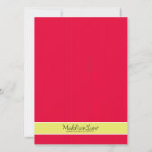 Elektrisch roze retro Bowling Alley Bowling Birthd Kaart (Achterkant)