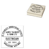 Elektrisch Rubberstempel (Gestempeld)