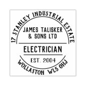 Elektrisch Rubberstempel Rubberstempel (Afrduk)