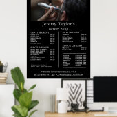 Elektrisch scheren, tarieflijst herenkapper poster (Thuiskantoor)