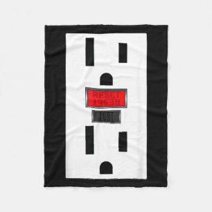 Elektrisch stopcontact grappige Halloween Fleece Deken