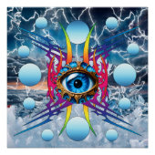 Elektrisch Storm Perfect Poster (Voorkant)