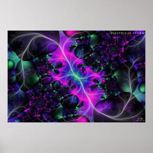 Elektrisch Storm Poster (Voorkant)