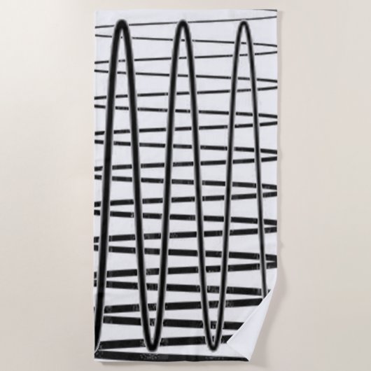 "Elektrisch" Strandlaken (Voorkant)