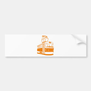 Elektrisch transport over de weg bumpersticker
