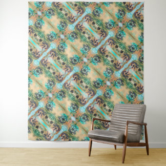 Elektrisch universum — Kunstboomstammen Wandkleed