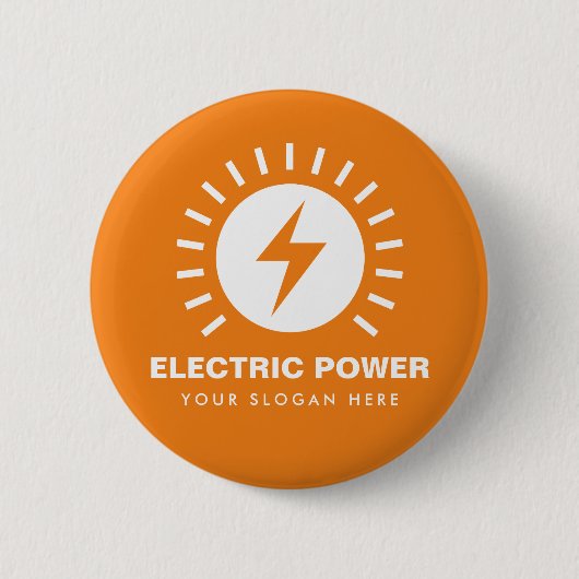 Elektrisch vermogen logo knoppen voor aangepaste z ronde button 5,7 cm (Voorkant)
