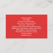 Elektrisch Visitekaartje (Achterkant)