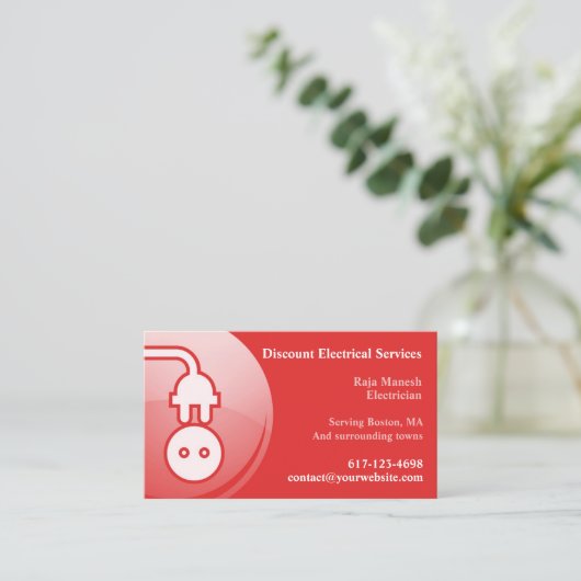 Elektrisch Visitekaartje (Staand voorkant)