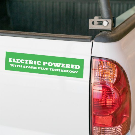 ELEKTRISCH VOERTUIG BUMPERSTICKER (Op Truck)