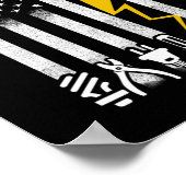 Elektrische Amerikaanse vlaginstrumenten voor elek Poster (Hoek)