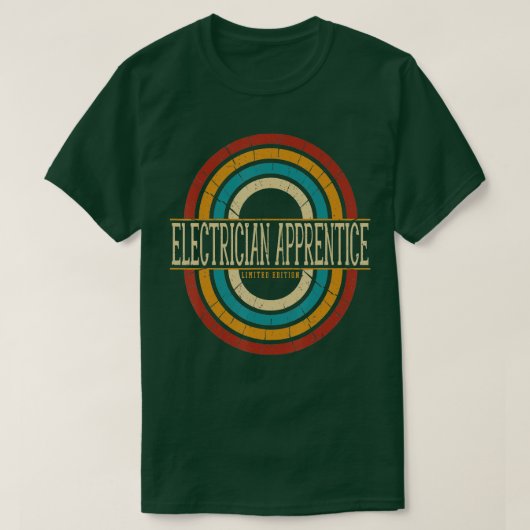Elektrische Apprentice  Retro T-shirt (Design voorkant)