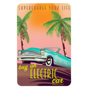 Elektrische auto  magneet