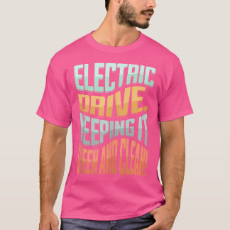 Elektrische Auto Voertuig Energie Hybride Elektro T-shirt