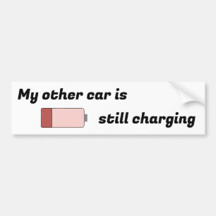 Elektrische auto's, meh! bumpersticker