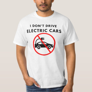 Elektrische auto's t-shirt