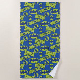 Elektrische batterij - het donkere nachtpatroon strandlaken